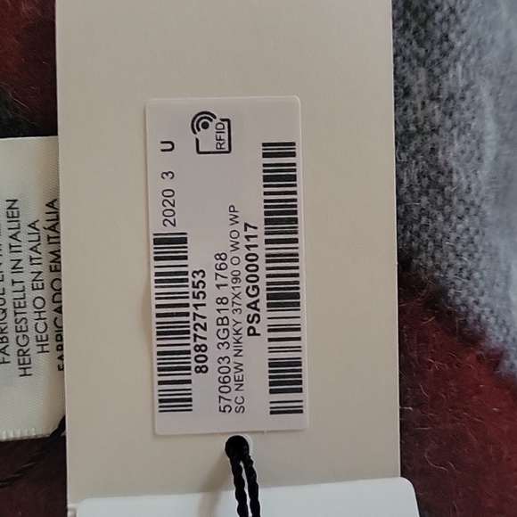 Gucci Wool Logo Scarf Zinc/Blue - Picture 5 of 7